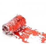 Foite subtiri colorate pentru decor unghii Q011 Alb cu Rosu Foite subtiri colorate pentru decor unghii Q011 Alb cu Rosu